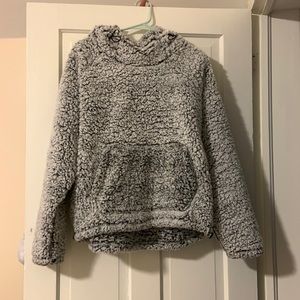 Pink Sherpa Hooded sweatshirt